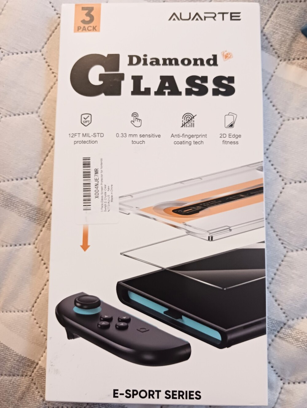 Diamond Supply Co. Clear Screen Protector with Black and Orange Accents